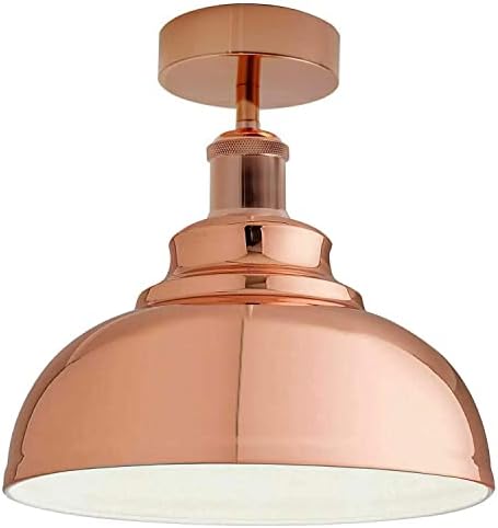 DC voltage Modern Pendant Lighting, Ceiling Mount Metal E27 Light, Drop Light for Bathroom, Kitchen, Bedroom (Satin Nickel 2)