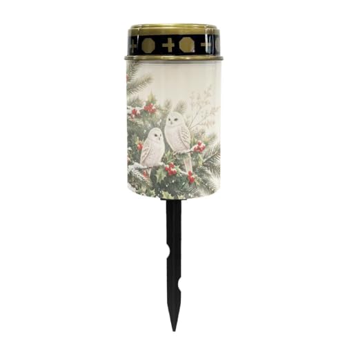Image of Christmas Cemetery Solar Lights Flameless Candles