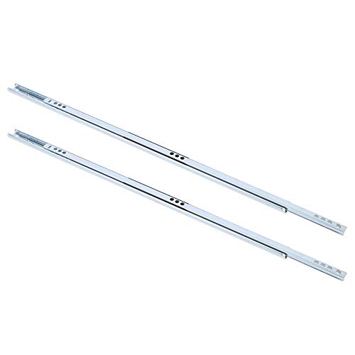 Steel Ball Slide Rail,2Pcs 450X17mm Drawer Slide, Hardware Accessory for Cabinet Closets Steel Tracks, 2Pcs 450X17mm Drawer Slide, Steel Ball Slide Rail,Drawer Slide Drawer Rail Drawer Guide dra