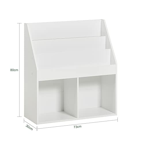 Haotian Kmb01-W, White Children Kids Bookcase Book Shelf Storage Display Rack Organizer Holder #TOP1