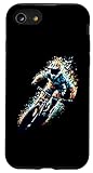 iPhone SE (2020) / 7 / 8 Polygon Art Mountain Biking MTB Bike Cycling Cyclist Case