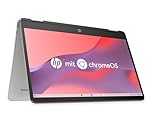 HP Chromebook x360 Laptop, 14" Touchscreen, Intel Celeron N4120, 4 GB DDR4 RAM, 64 GB eMMC, Intel UHD Graphics 600, ChromeOS Betriebssystem, QWERTZ, Germini, Ceramic White