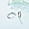 KINGWHYTE Viking Hoop Earrings 925 Sterling Silver Small Huggie Hoop Earrings Hypoallergenic Viking Rune Earrings for Women Men #1