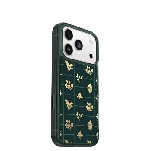 Image of OtterBox iPhone 17 Pro Symmetry Series Clear Case - Golden Bloom - Green
