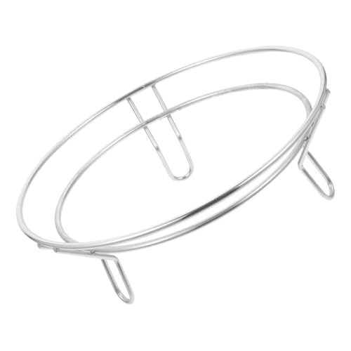 STOBAZA Elevated Pot Rack Wok Holder Stainless Steel Cooling Rack Household Wok Holder Countertop