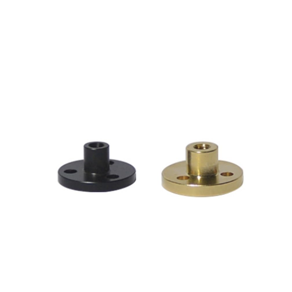 Produktbild von T4-Gewindespindel Mit Flanschmutter – 4mm Trapezgewinde, Messing- & Kunststoffmutter, Steigung 1mm, Für 3D-Drucker & CNC