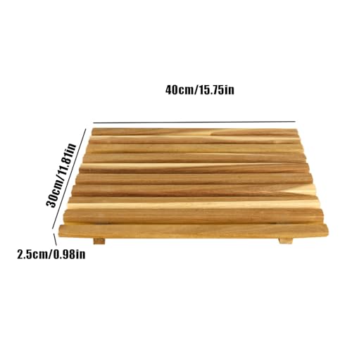 Planche en bois naturel ustensile de table grand format pour couper et cuisiner - 6
