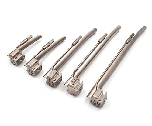 Surgical Online Airway Intubation Deluxe Conventional Set - Five Blades Straight And One Handle, First Responder Kit #TOP2