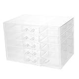 MUELODSIC Boîte à Bijoux Transparente Multi-niveaux pour Boucles Oreilles Organisateur A...
