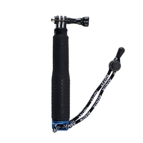 ACOLY Palo selfie extensible e impermeable, monopie con empuñadura, barra telescópica de aluminio de 18,5 a 49 cm para cámaras de acción y viajes al aire libre