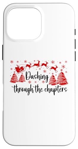 Bookish Christmas Books Lover Santa Reading One More Chapter X}zP[X iPhone 16 Pro Max p
