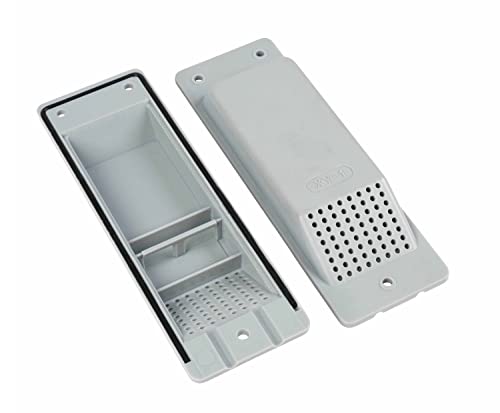 Mytee Products (4 Pack) Shipping Container Air Vent, Cross Flow Ventilation - Light Grey #TOP5