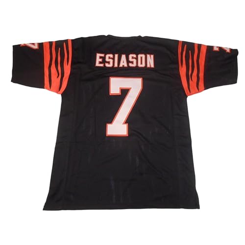 Boomer Esiason Jersey Stitched Black Custom Football New No Brand/Logos (US, Alpha, Large, Regular, Regular, Black)