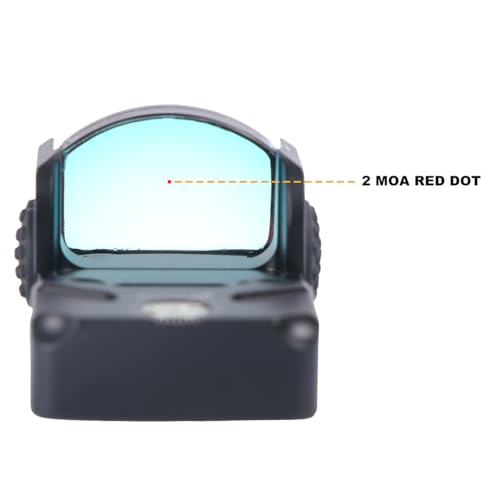 UL3 Red Dot Sight 1x22mm 3 MOA Reticle (RMR Pistol Cut) Reflex Pistol Sight 20mm Picatinny Mount Included