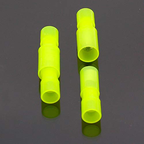 FRFNY+MPFNY 50PCS Shaped Female Male Insulating Joint Wire Connector Electrical Crimp Terminal for 12-10 AWG Yellow