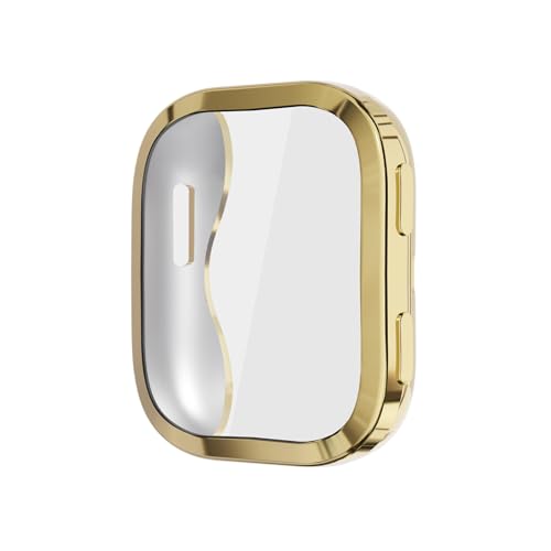 [LUNBER-ARMOR] For AMAZFIT Bip 6 �P�[�X �J�o�[ ���b�L/�N���A �t�B������� �{�^���ی�t�� �ی�P�[�X TPU �ϏՌ��A�}�Y�t�B�b�g Bip6(�S�[���h)