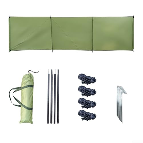Floweringbeter Para parabrisas de estufa de camping y cortavientos para uso en exteriores, material de tela Oxford resistente que proporciona protección fiable contra el viento y almacenamiento