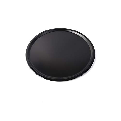 MINIDUO Pizza Pan Multifunction Round Thicken Carbon Steel Non-Stick Bakeware High Temperature Resistance Baking Tray for Home Kitchen Hotel Restaurant-12 inch