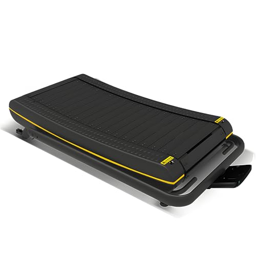 Image of Eco-Curve Manual Treadmill - Self-Propelled Non-Electric Motorized Running Machine with Magnetic Resistance & Foldable Design for Home /Rehab Training
