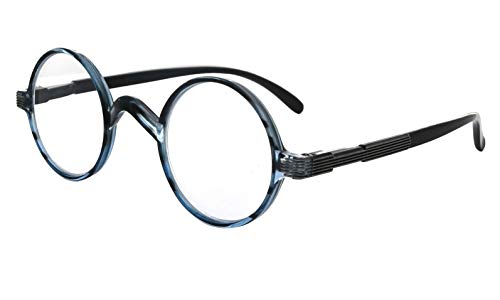 Image of Eyekepper Reading Glasses for Men, Large Round Readers Women Oval | Mens Womens Cheaters, Reader Eyeglasses, All-Day Comfort Spring Hinges, Scratch Resistant for Work /Crafts