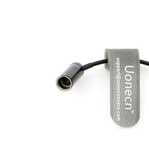 Uonecn Cable de audio de 3 pines macho a ángulo recto con cerradura TRS de 3,5 mm con perfil bajo para Canon-EOS-C70 a Sennheiser-EK-100 G4/G3 - imagen 2