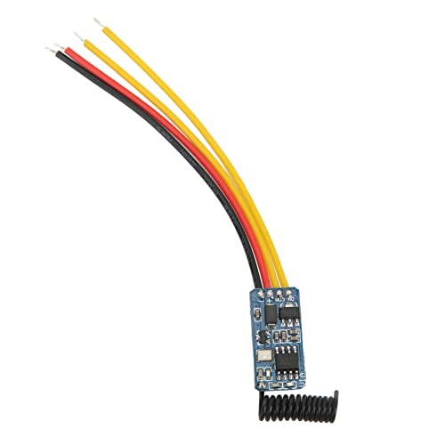 Walfront DC3.5V-12V Mini-Relais-Fernbedienungsschalter 433,92 MHz Drahtloser Relaisschalter mit Verzögerungssender-Empfänger für LED-Streifen