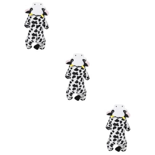 Costume d'Halloween pour chien vache à lait 3 pièces ensemble chaud pour chiot