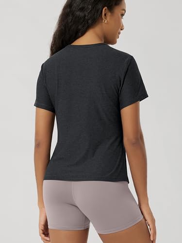 Image of ODODOS Women's Short Sleeve Performance T-Shirts - Ultra Soft odSTRATUM Tech Crew Neck Tee UPF 50+ Essential Top