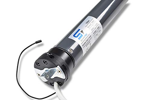 SCHARTEC Tube F 10-60 Moteur de volet roulant sans fil | 10 nm avec réglage mécanique de la position finale | Moteur tubulaire pour arbre de 60 mm | Surface de volet roulant jusqu'à 3,00 m² | Kit