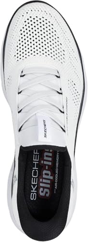 Skechers - Mens Summits - Perfo Slip On Shoes, Color White/Black, Size: 11.5 M US2