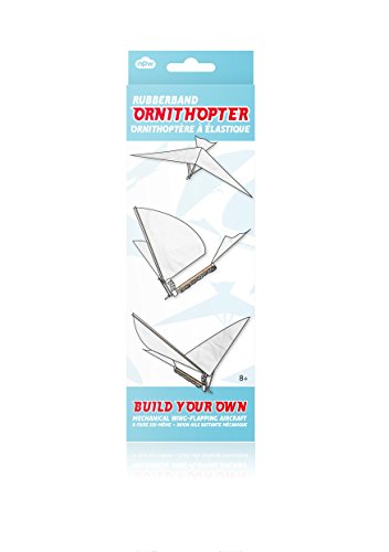 NPW Ornithopter Rubberband Kit Flapping Like A Bird Aircraft by Toymarket Blue