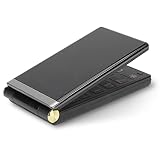 2.8in Flip Seniorenhandy, Old Man Handy, Dual SIM Dual Standby Telefon, Klapphandy Ohne Vertrag, Handschrift Touchscreen, Quad Band, MP3 Large Horn für Alte (EU)
