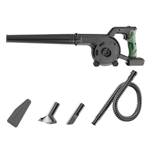 DCDCD Soplador inalámbrico for jardín, Motor sin escobillas, aspiradora eléctrica, Limpieza con Ajuste de Velocidad, Herramienta eléctrica Manual - Ventilador soplador