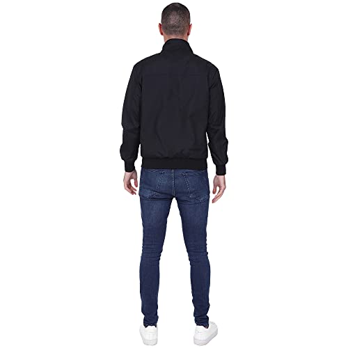 Mens Harrington Jackets Bomber jacket men Sports Smart Casual Spring jackets for Men UK Black Navy S M L XL 2XL - Image 5