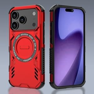 Coque silicone iPhone 16 Pro rouge antichoc robuste et protectrice