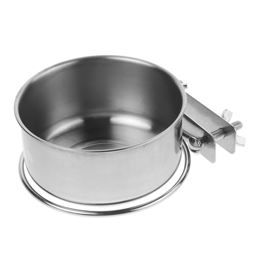Toddmomy Stainless Steel Elevated Dog Bowl Set Large Dog Feeding Station with Water Bowl for Puppy Kitten Cat