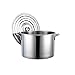 Pentole universali Vaso in acciaio inox Pentola con coperchio, vaso di verdure, azionamento del calore veloce, facile da pulire, adatto per tutte le stufa, 5 dimensioni (Size : 50cm*26cm(50L))