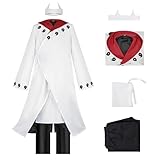JIUAN Cosplay Costume Anime White Robe Pants Uniform Suits Halloween Party Outfits (Small)