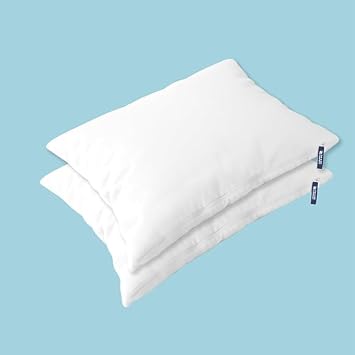 The Sleep Company Smart Adjustable Plush Pillow|Super Soft & Fluffy| White, Pack of 2,Microfiber
