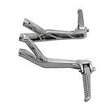 Ces repose-pieds arrière en alliage d'aluminium subissent un traitement anodisé, augmentant considérablement la garde au sol tout en réduisant le poids. Ils présentent également une conception antidérapante moletée approfondie. Les deux apparences sont grandement améliorées.