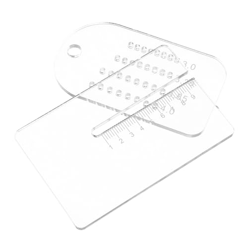 HOODANCOS 2個 飾り穴パンチ 小さな穴開け器 クラフト穴あけパンチ Transparent