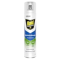 Raid Essentials Mückenschutz Raumschutz-Spray, natürlicher Schutz mit pflanzlichen Wirkstoffen, geruchsneutral, bis zu 4 Stunden wirksam, 300 ml Sprayflasche