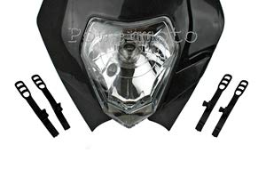 Amazon | オートバイオレンジモトクロスヘッドライトenduroスーパー