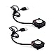 JZK 2STK 25x25x10 mm DC 5V Mini USB Lüfter 25mm geräuscharm, 3400 rpm, 0.02 A, Kugellager, 2510 kleiner bürstenloser DC-Lüfter 2.5cm für Entwicklungsplatine, Grafikkarte, 3D-Druckerlüfter