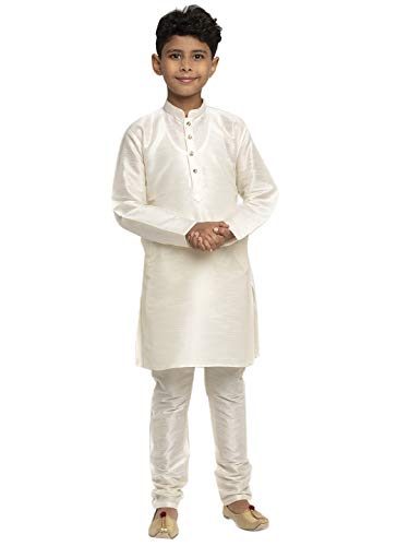 Image of KRAFT INDIA Boys Silk Kurta Churidar