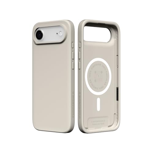 Coque iPhone Air MagSafe RhinoShield SolidX Beige pour sécuriser vos déplacements avec style.