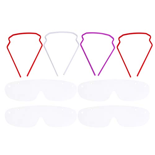 EXCEART 10 Stück Augenschutz Visier Brille Einweg Anti-Fog Spritzbrille Schutzbrille Arbeitsbrille Klar Staubdicht Lensen Augenschutzschild Anti-Öl für Küche Kochen Zufällige Farbe - Image 3