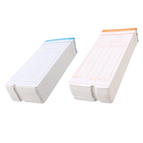 Cartes de pointage bureau Ciieeo 200 feuilles A4 pour suivi mensuel