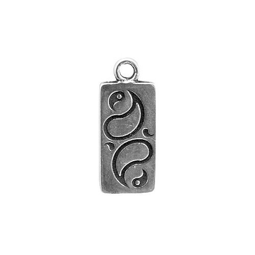Creative Ventures Jewelry Act Without Doing, Zen Pewter Pendant on Corded Necklace