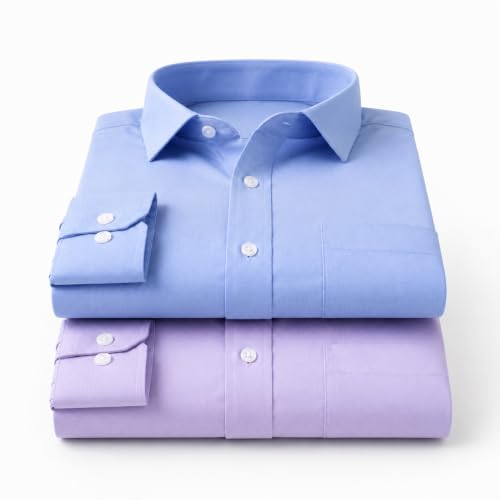 Image of Men's Solid Formal Shirt | Premium Cotton Rich Full Sleeves Shirt | Comfort Fit Office Wear Shirt with Single Chest Pocket | Stylish Casual & Formal Shirt for Men